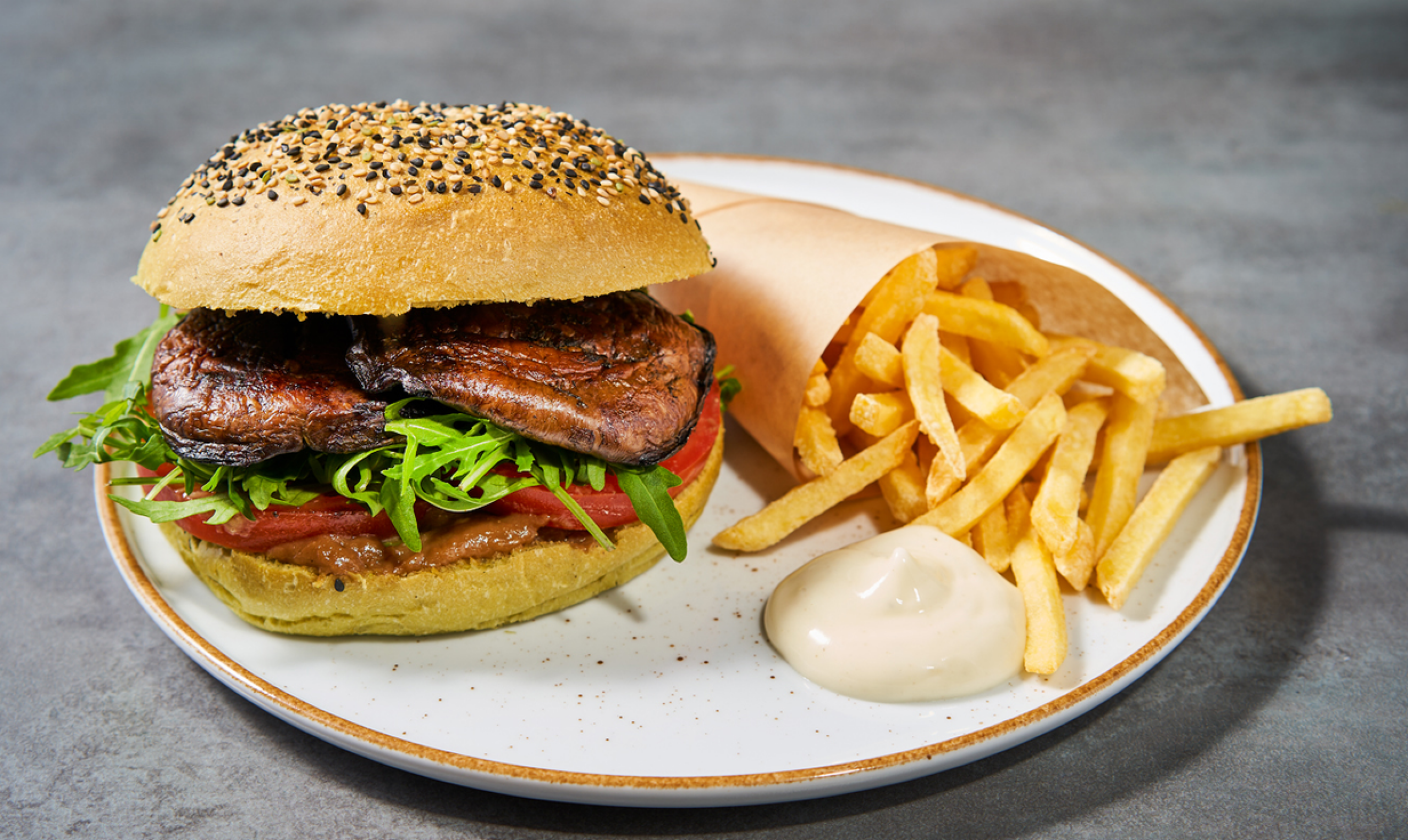 Portobello burger