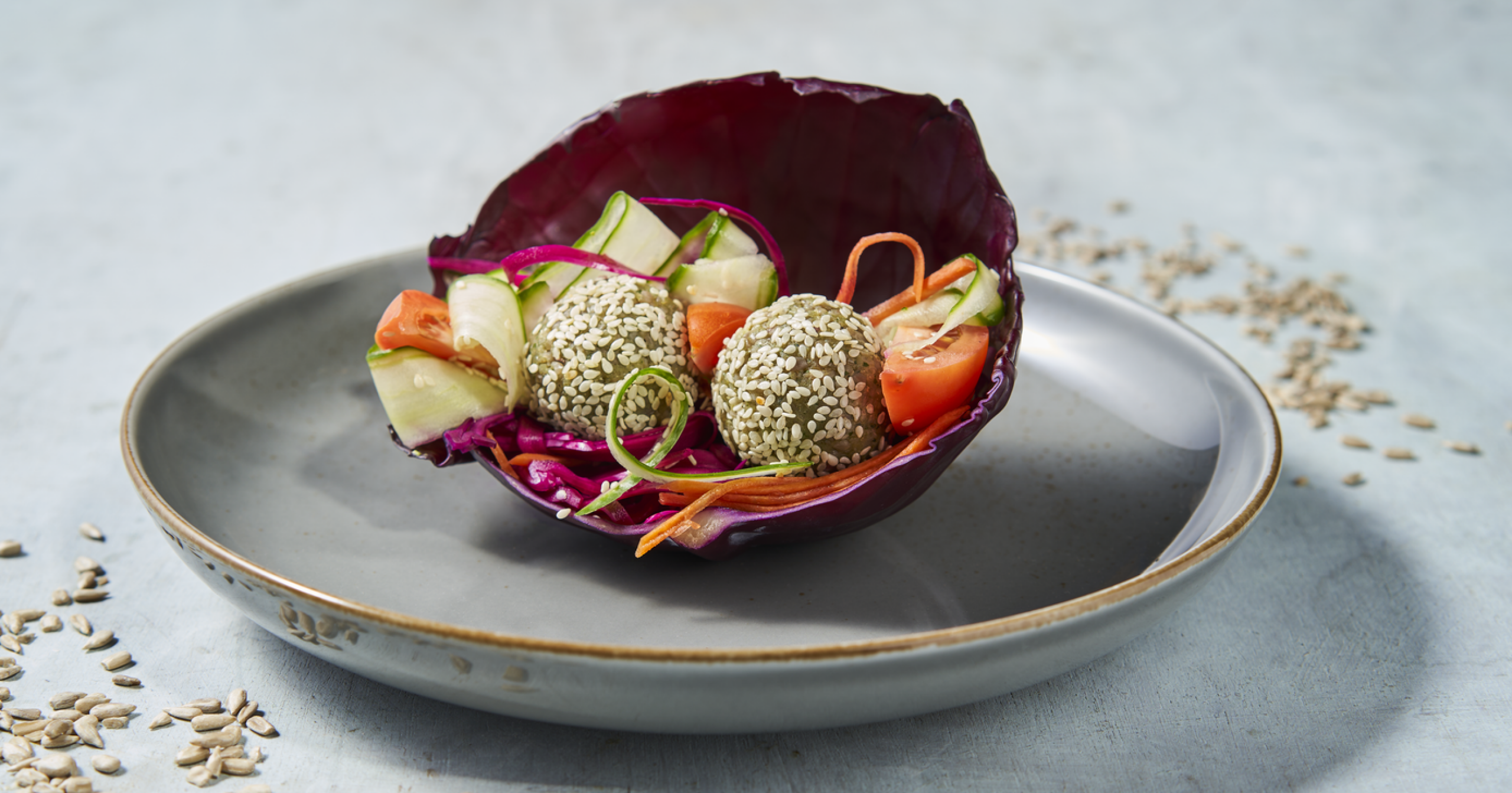 Zonnebloem falafel wraps