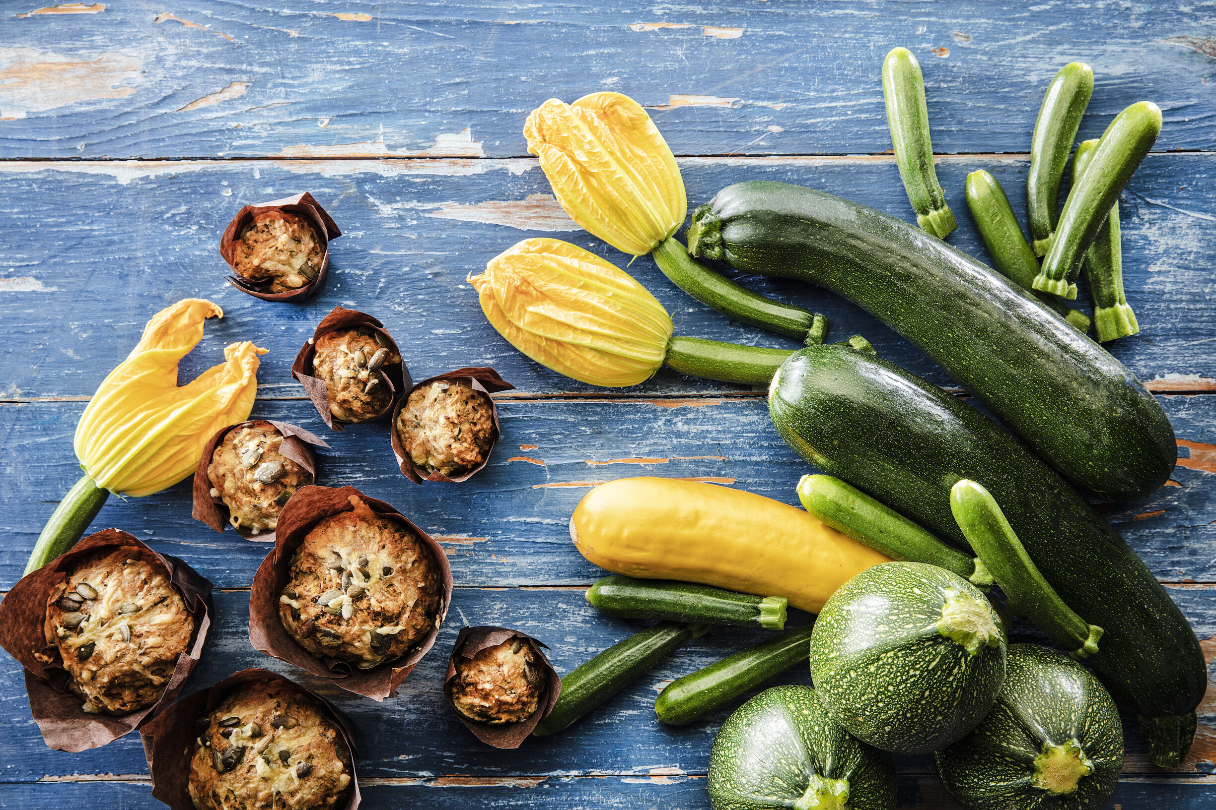 Courgette muffins