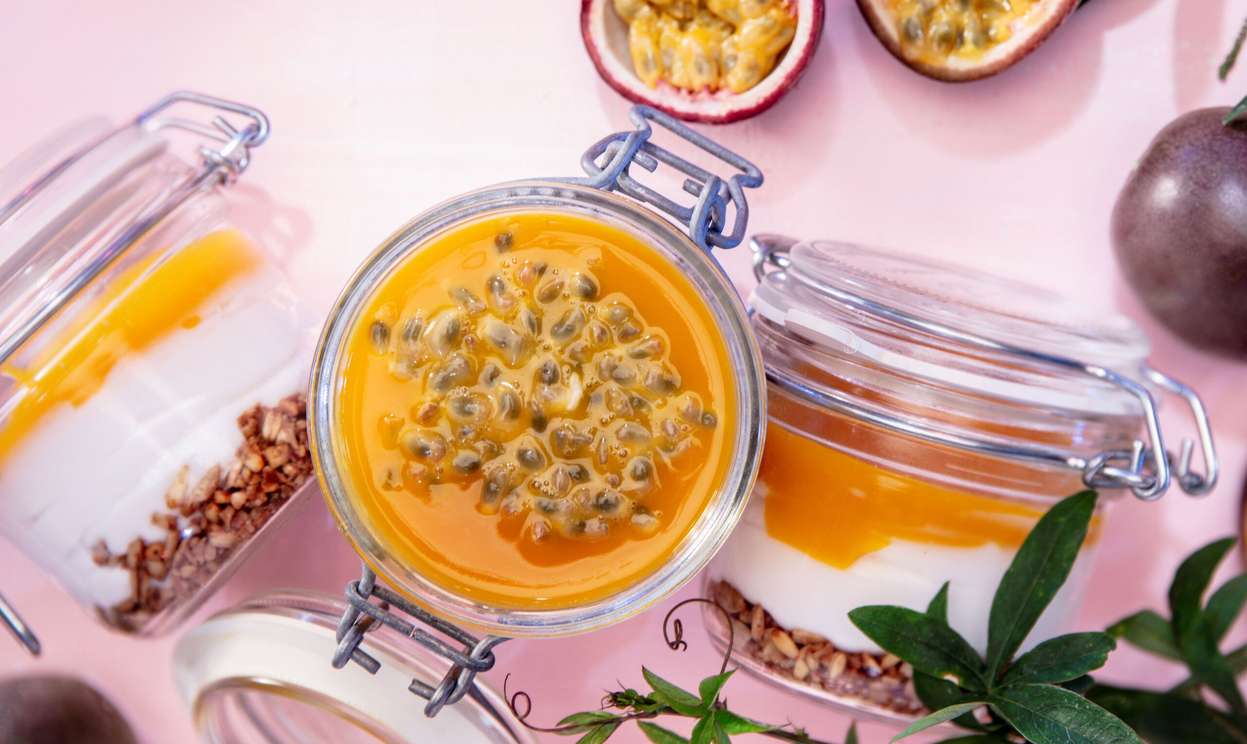 Cheesecake met passievrucht