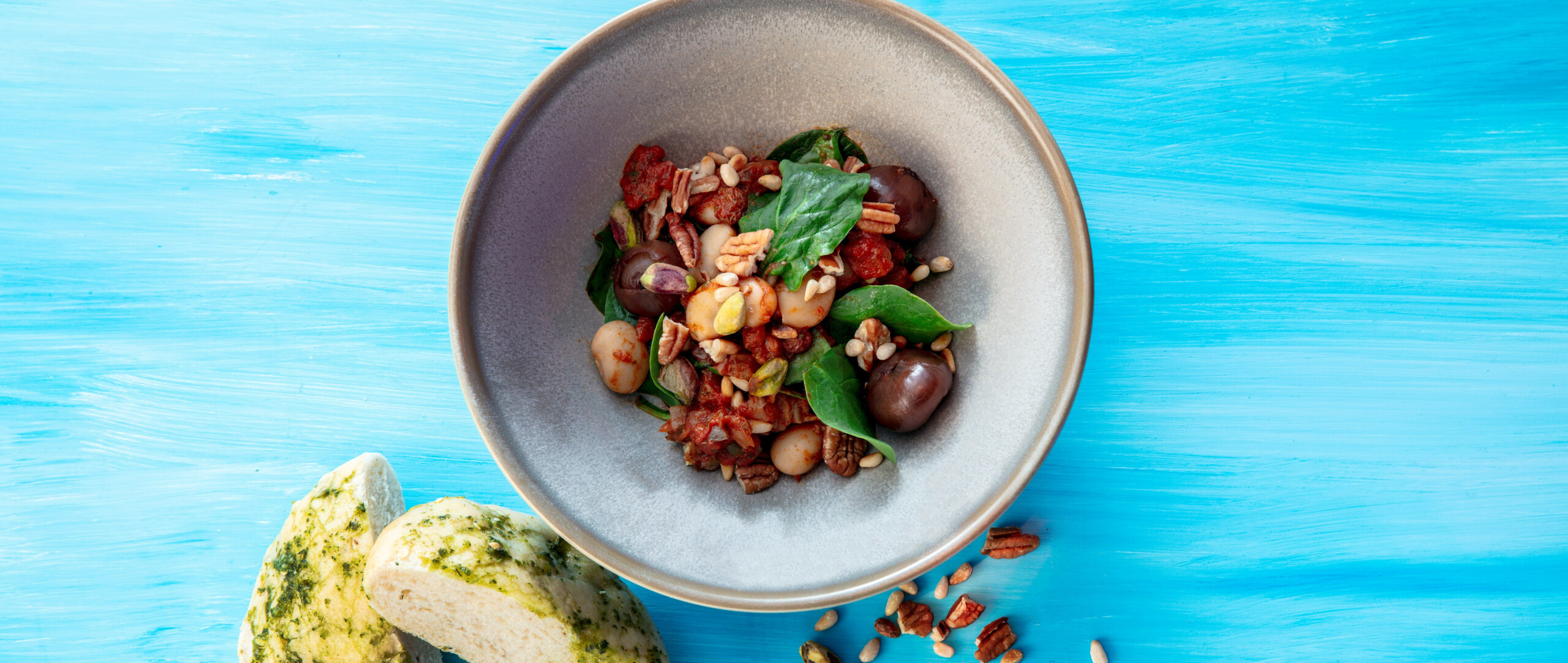 Caponata met witte bonen