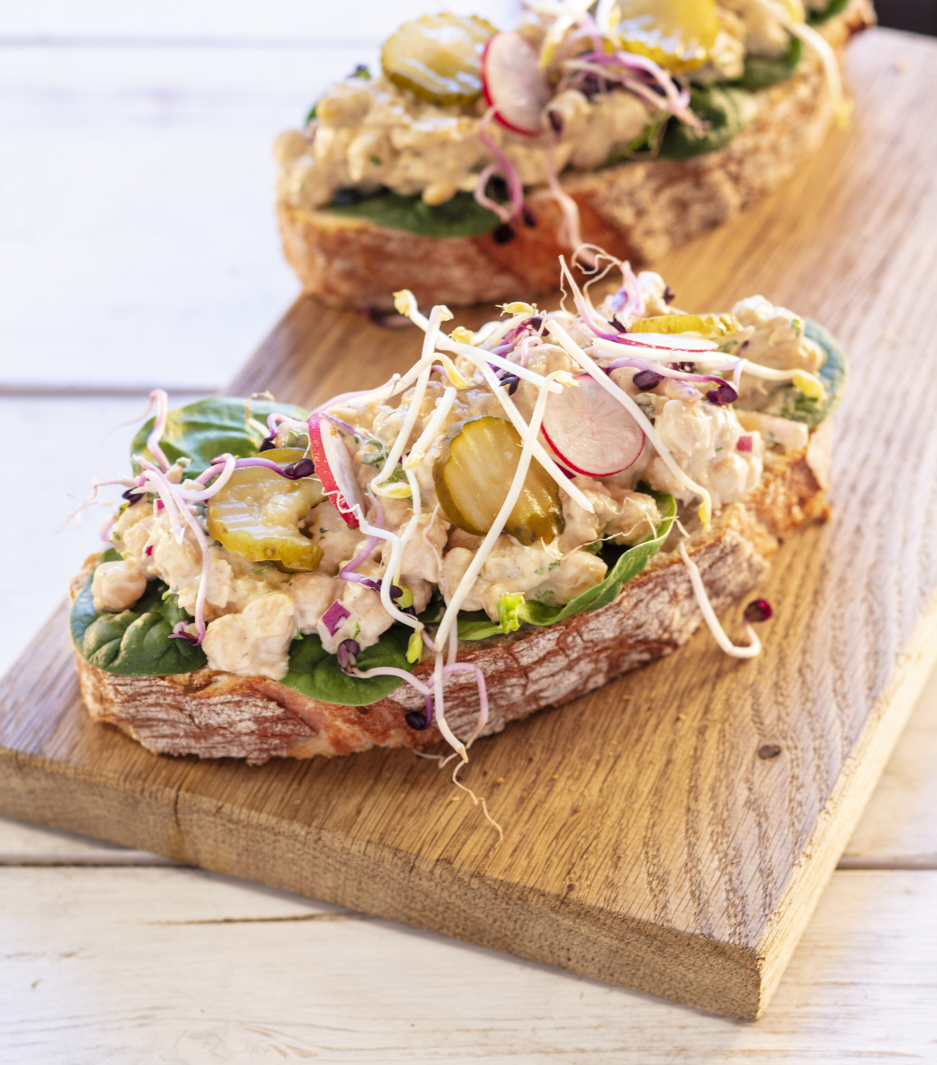 Sandwich kikkererwten