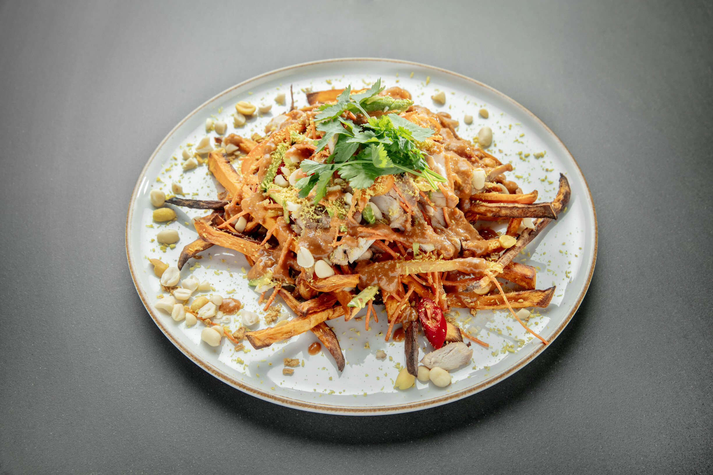 Aziatische aardappelschotel