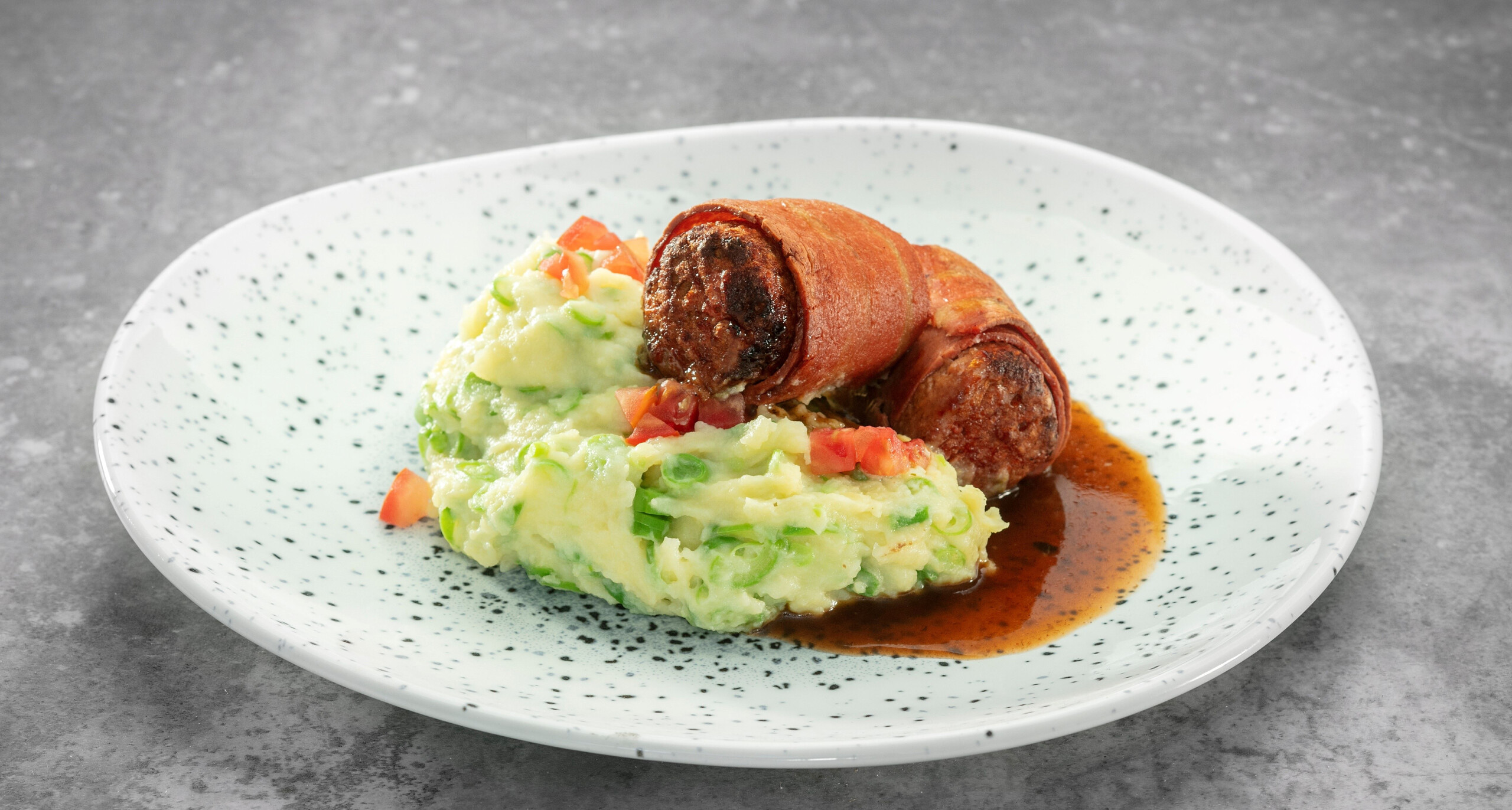 Stamppot snijbonen met slavink