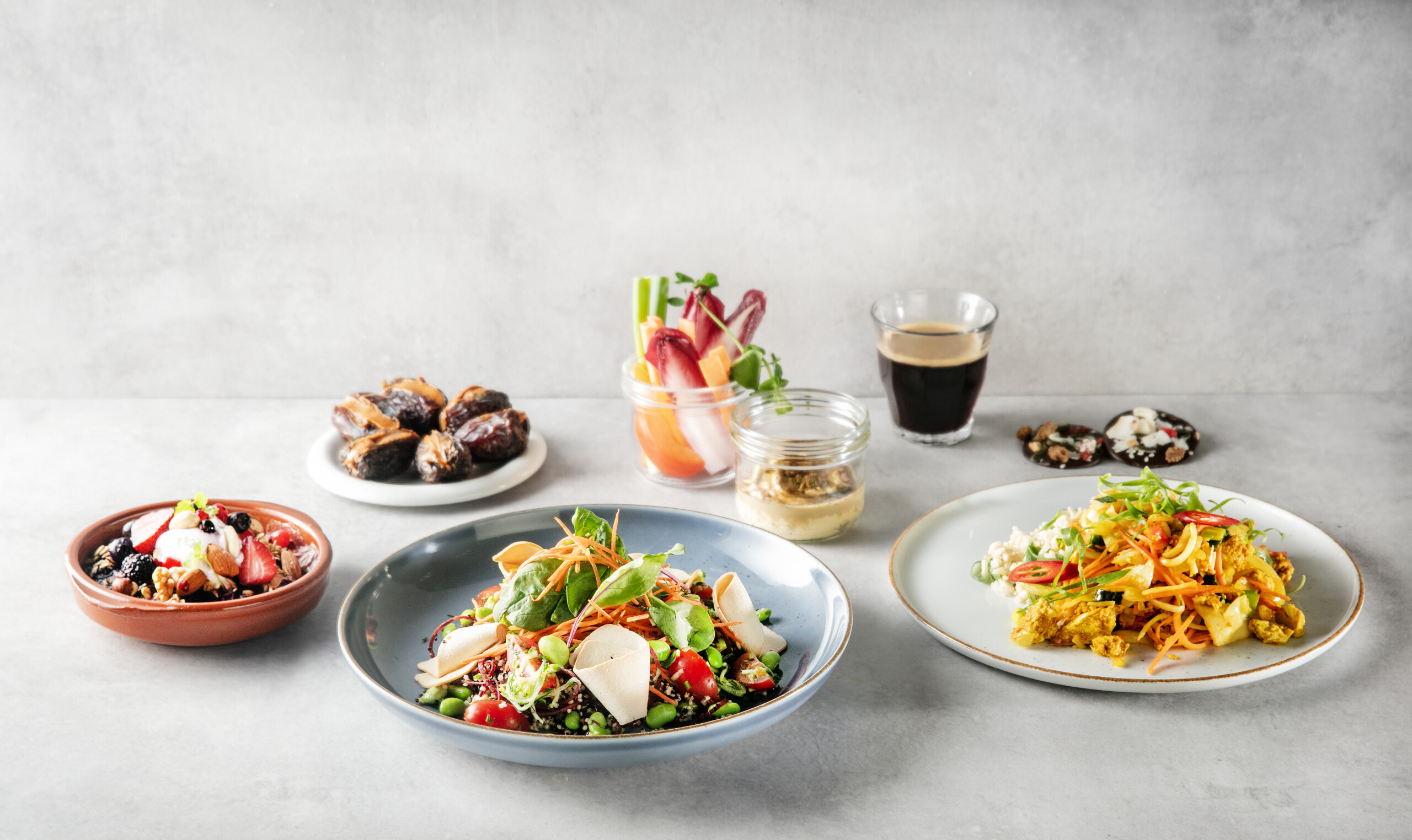 Gebalanceerd dagmenu (vega)