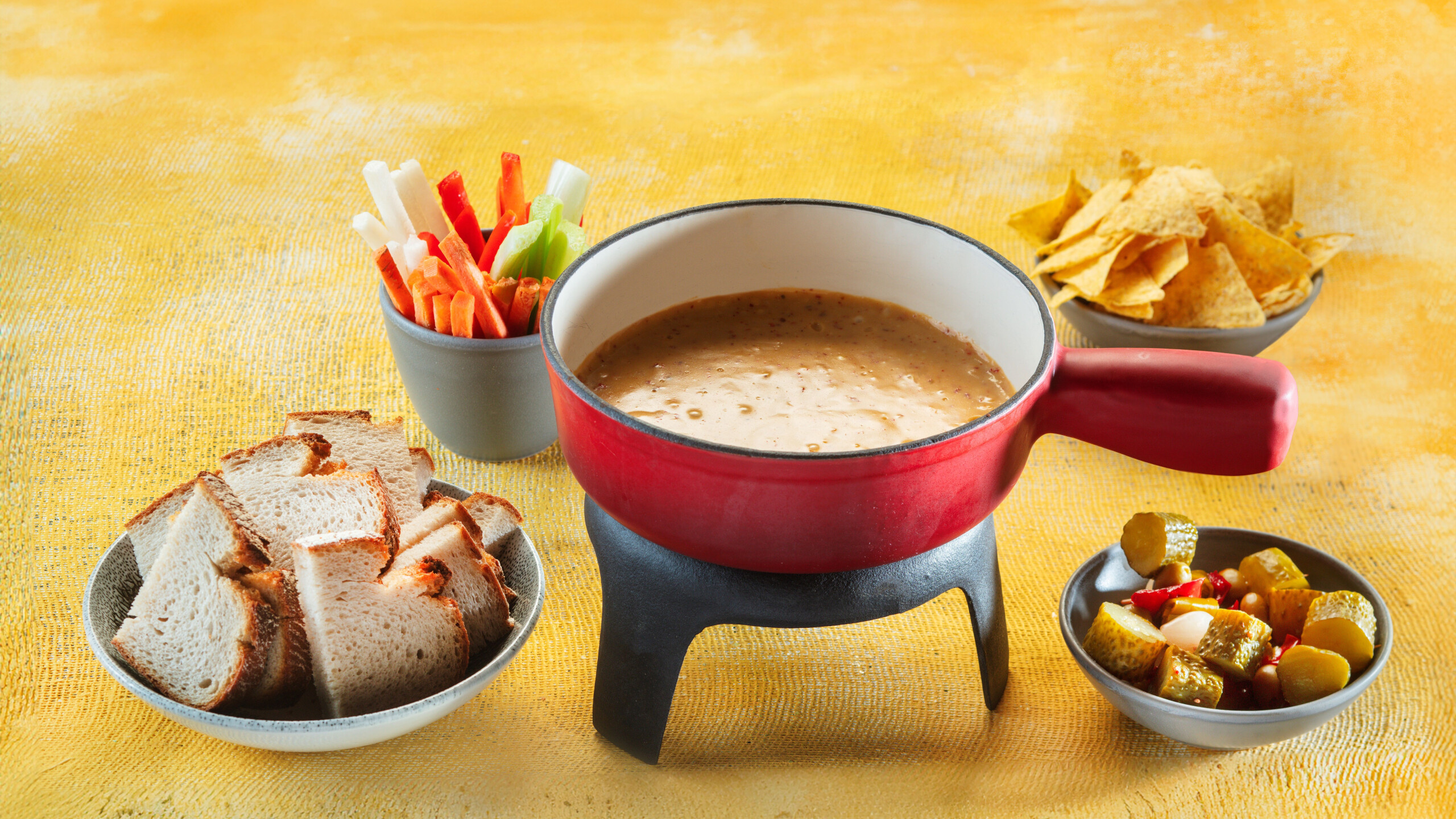 Chili cheeze fondue