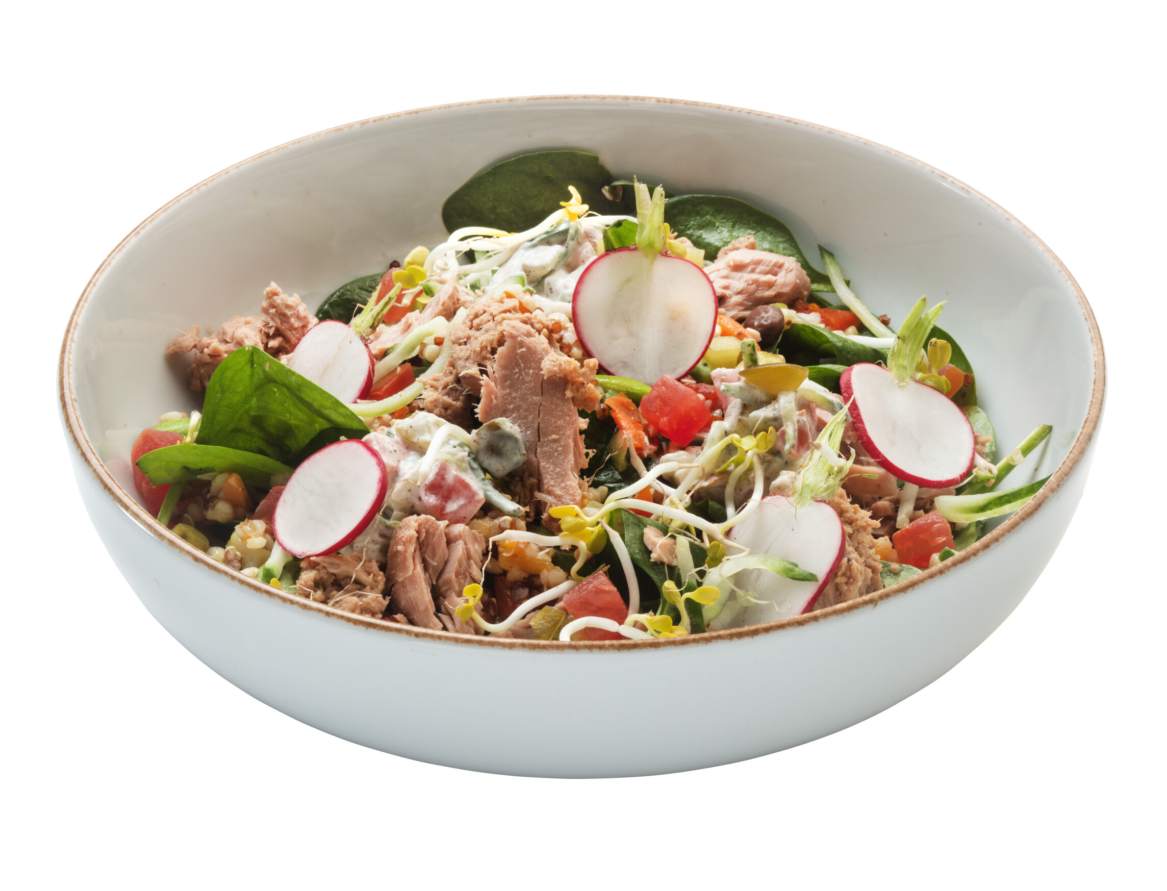 Tonijn en granensalade met ras el hanout