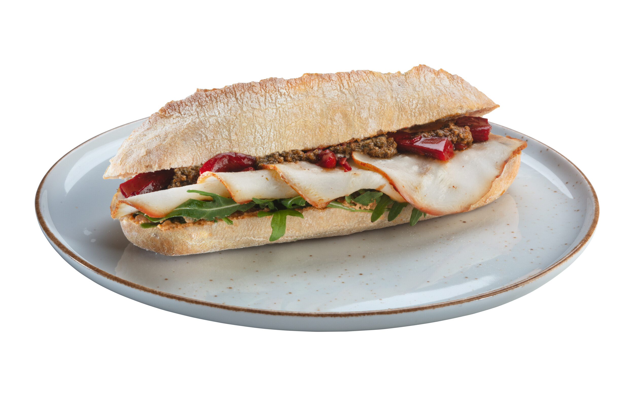 Petit pain harissa hummus en knolselderij