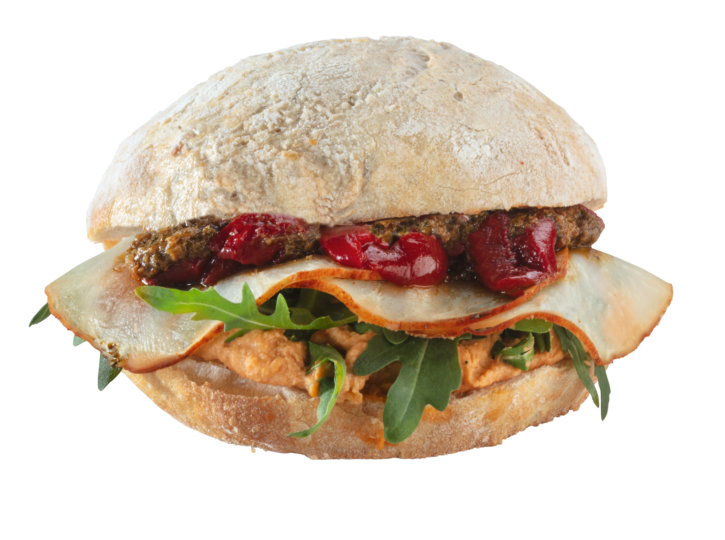 Pain d'antan harissa hummus en knolselderij