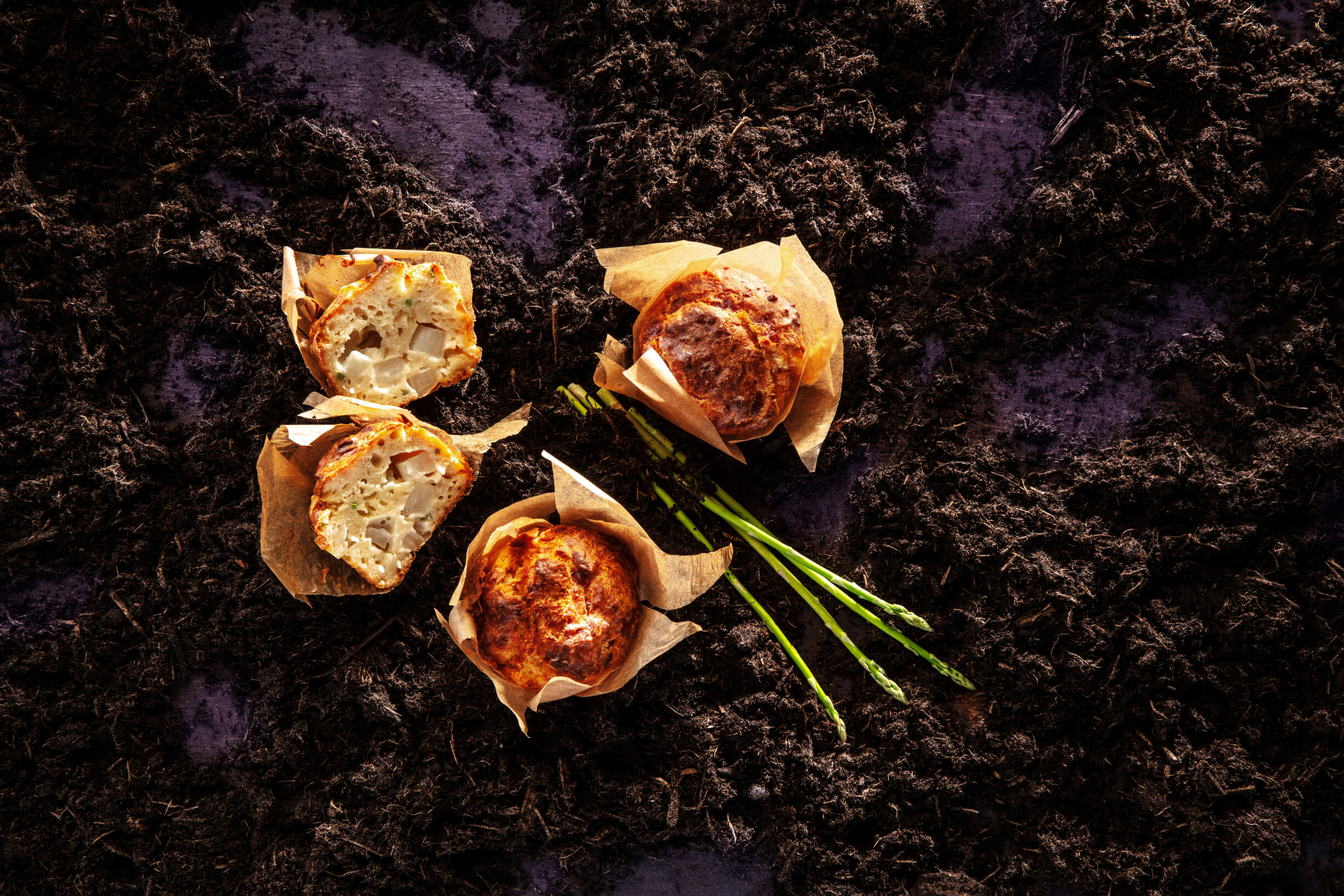 Asperge muffins