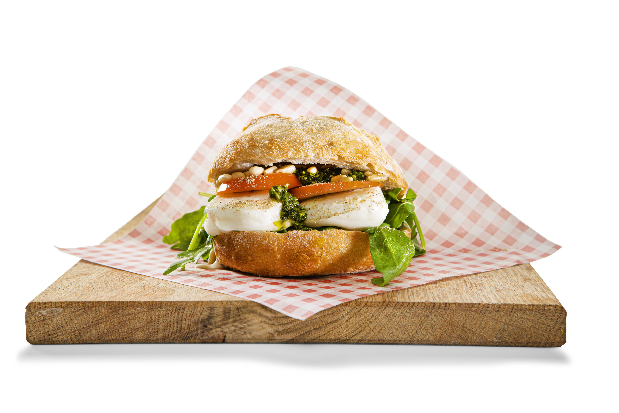 Pain d'antan caprese