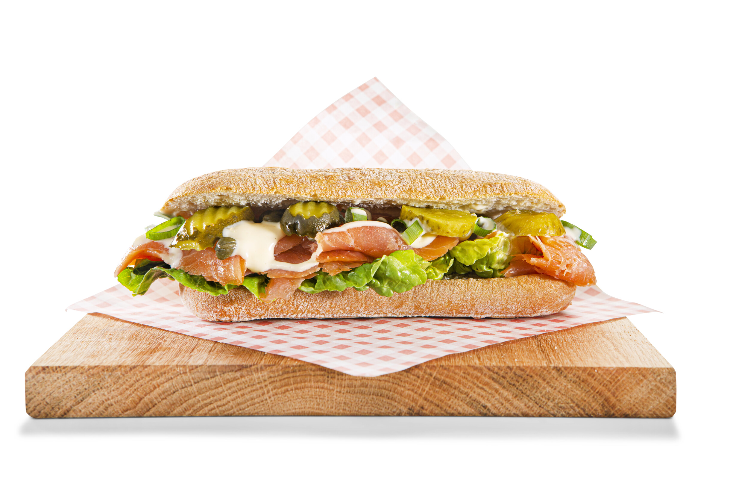 Petit pain gerookte zalm