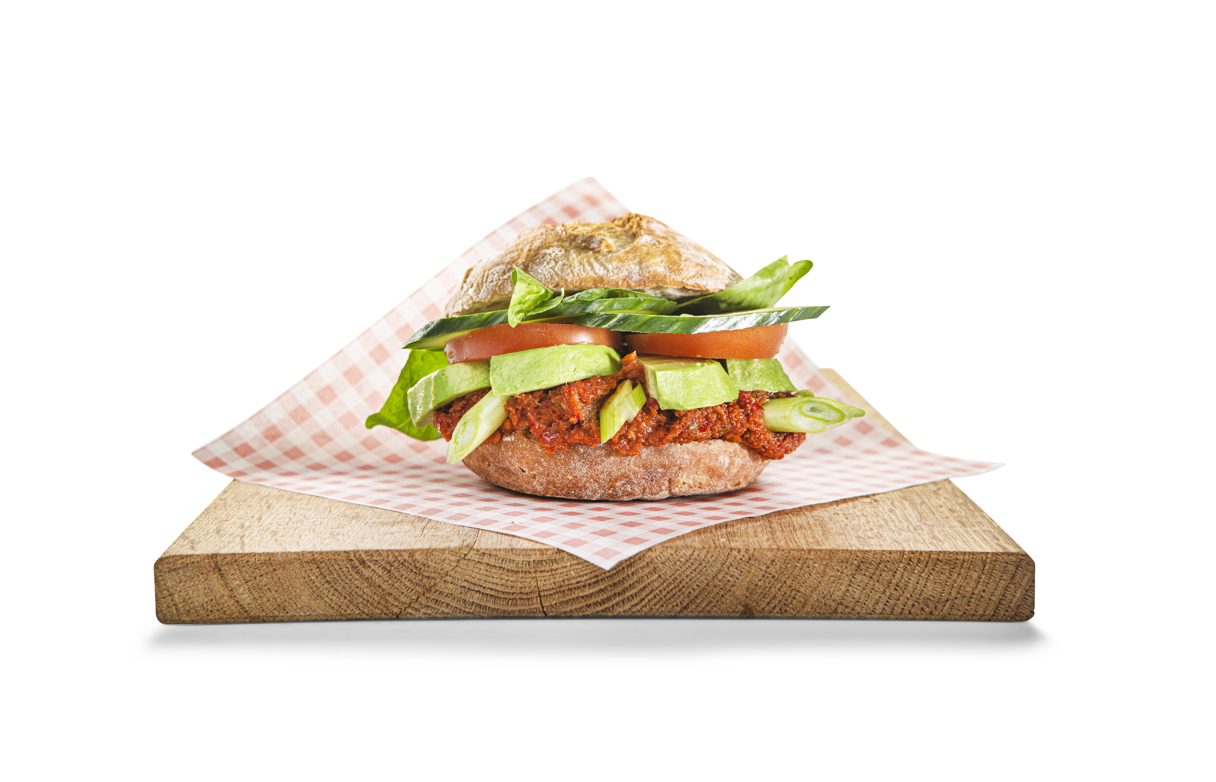 Pain d'antan avocado tomatensalsa