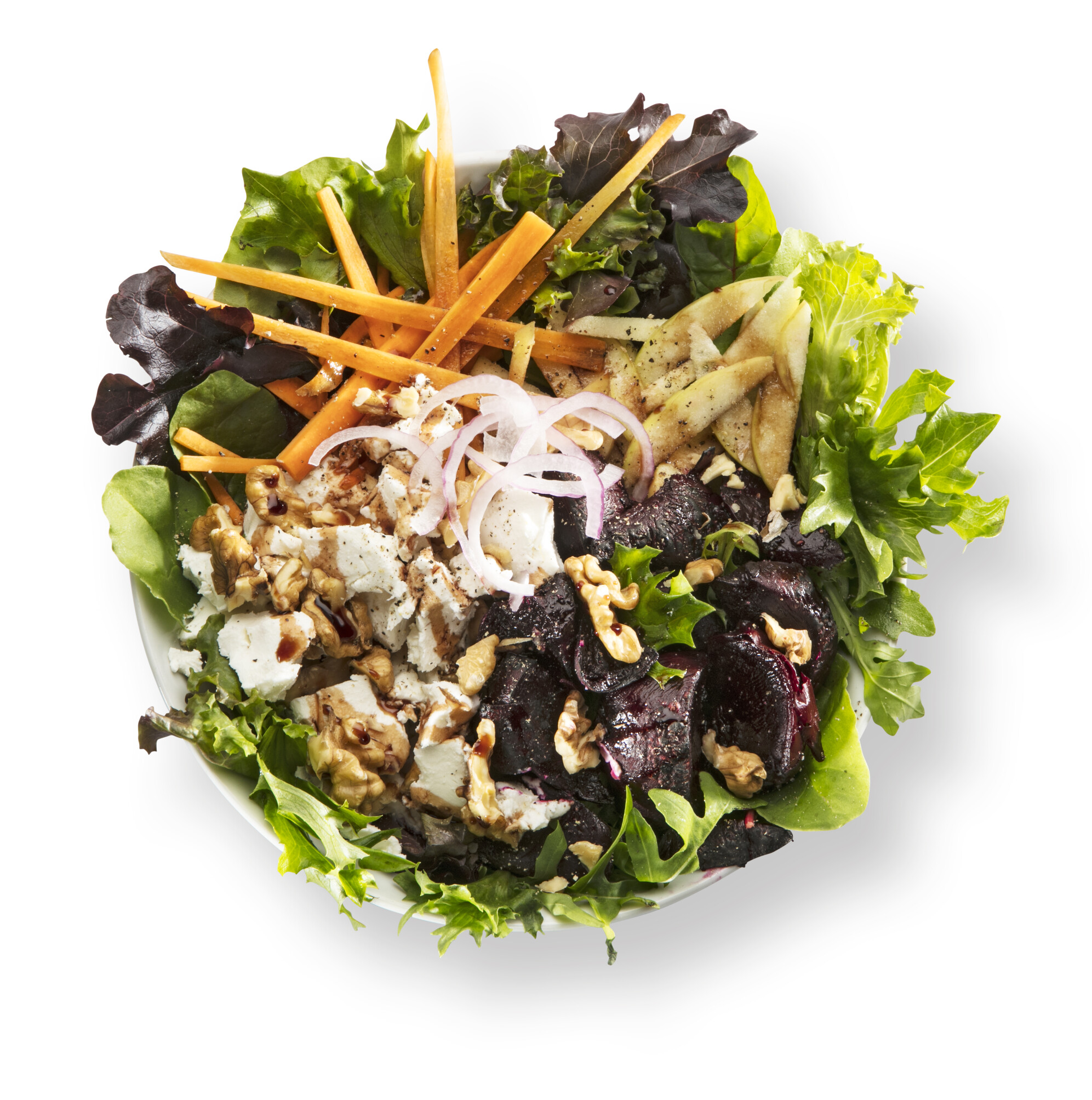 Rode biet geitenkaas salade