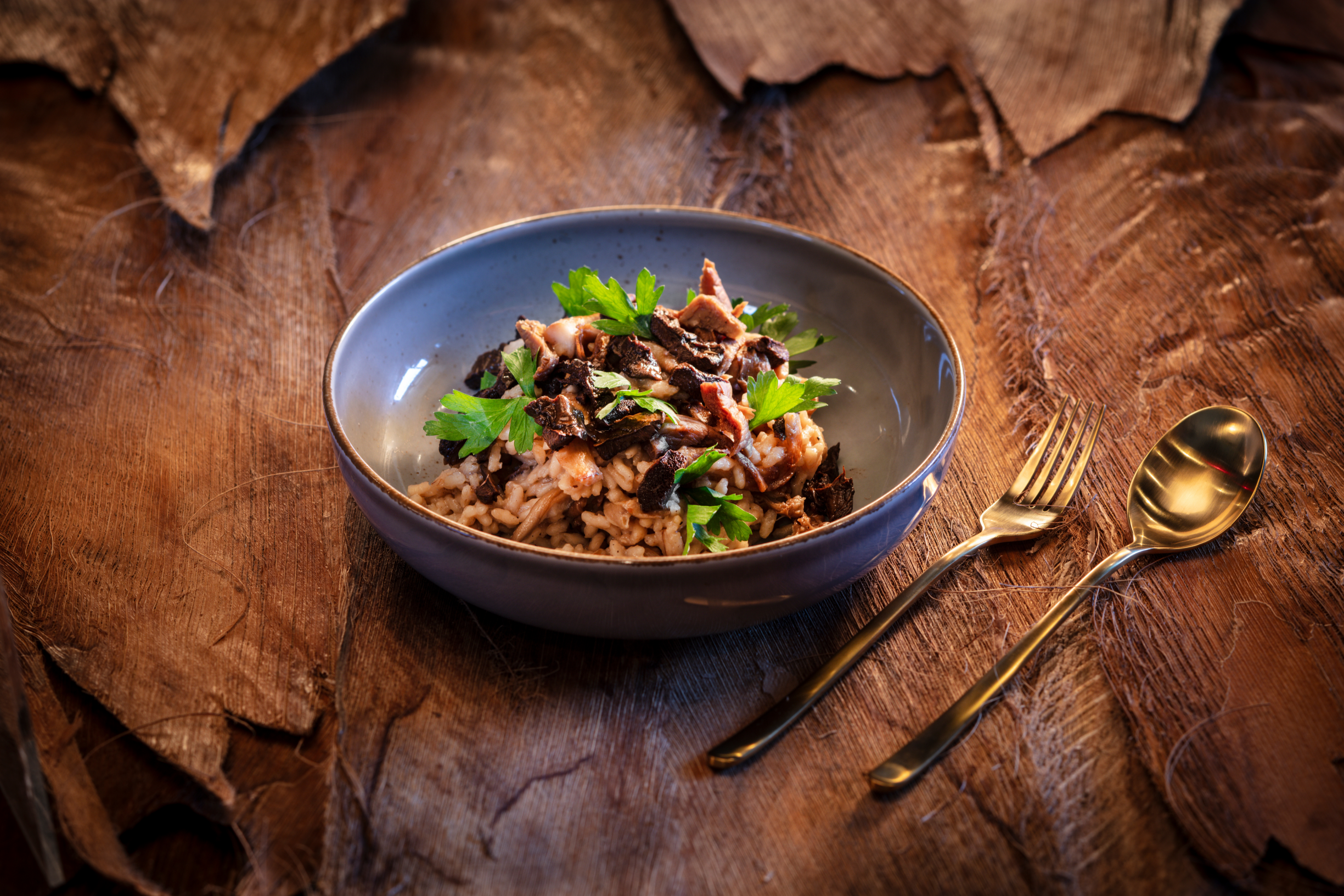 Risotto met eekhoorntjesbrood