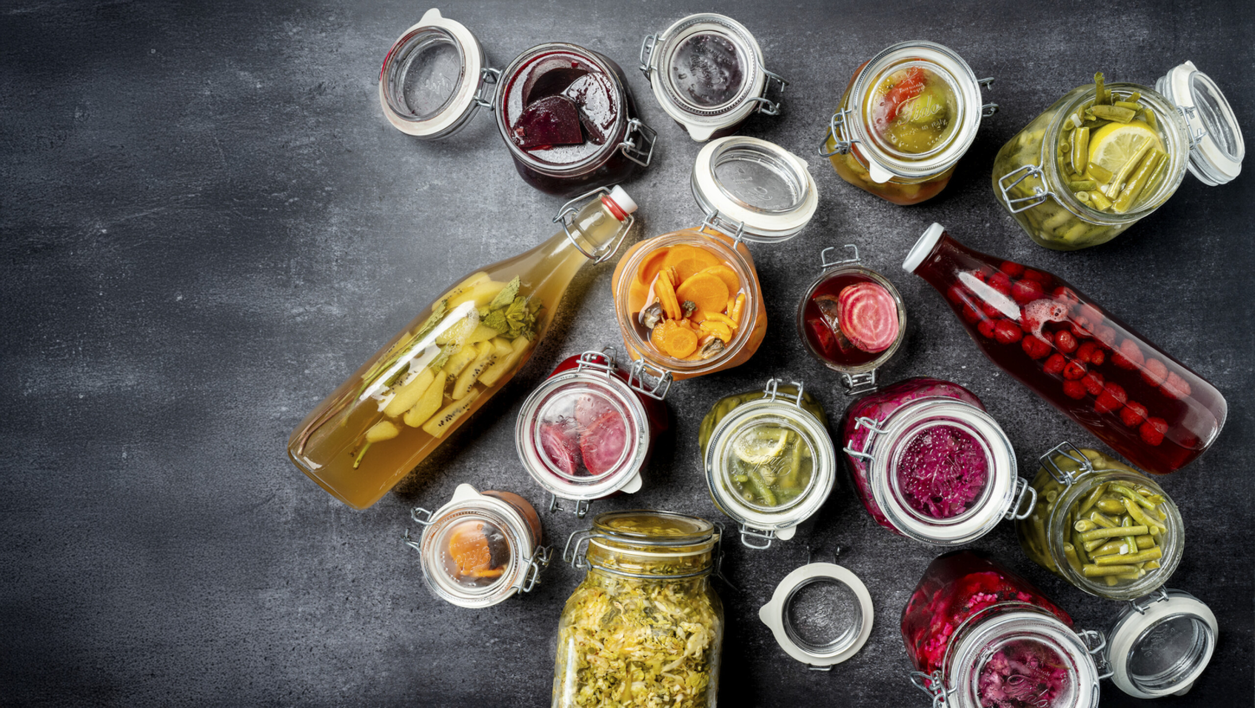 Gefermenteerde paarse bloemkool