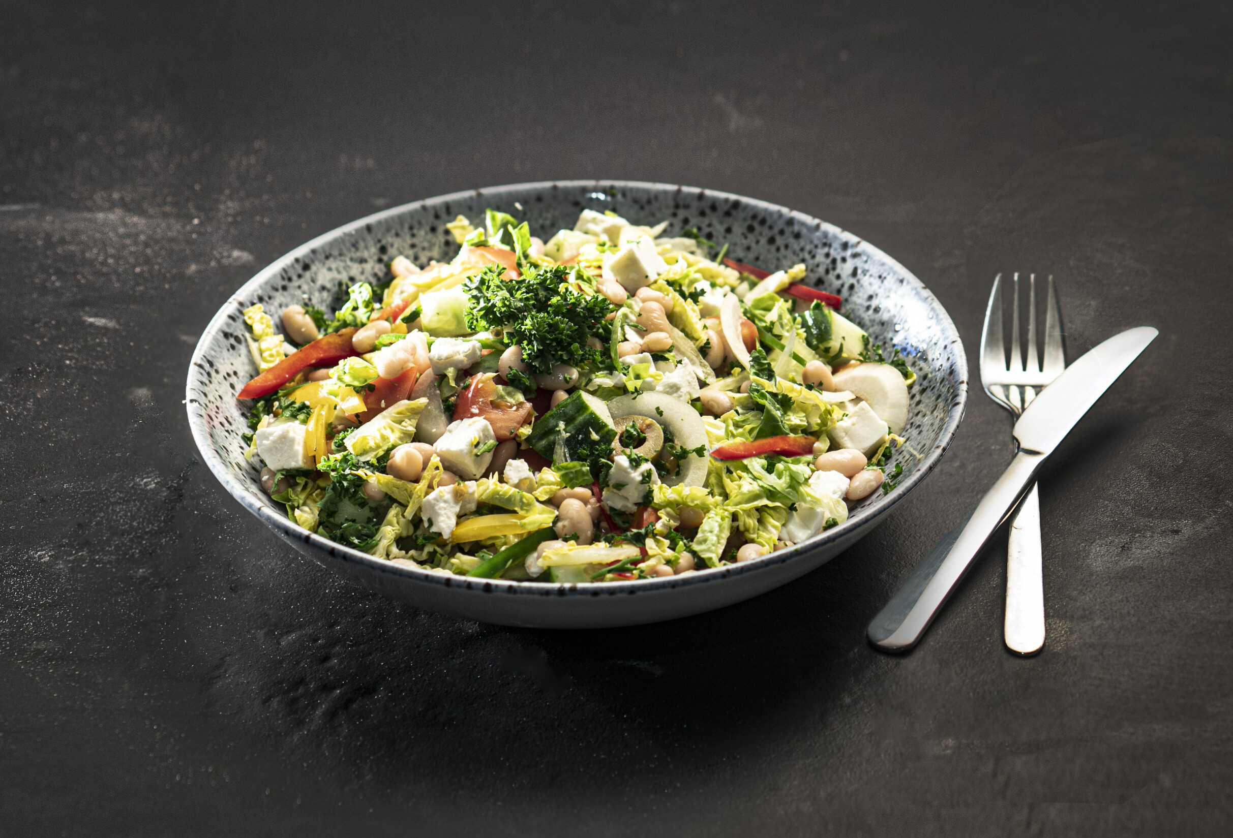 Witte bonensalade
