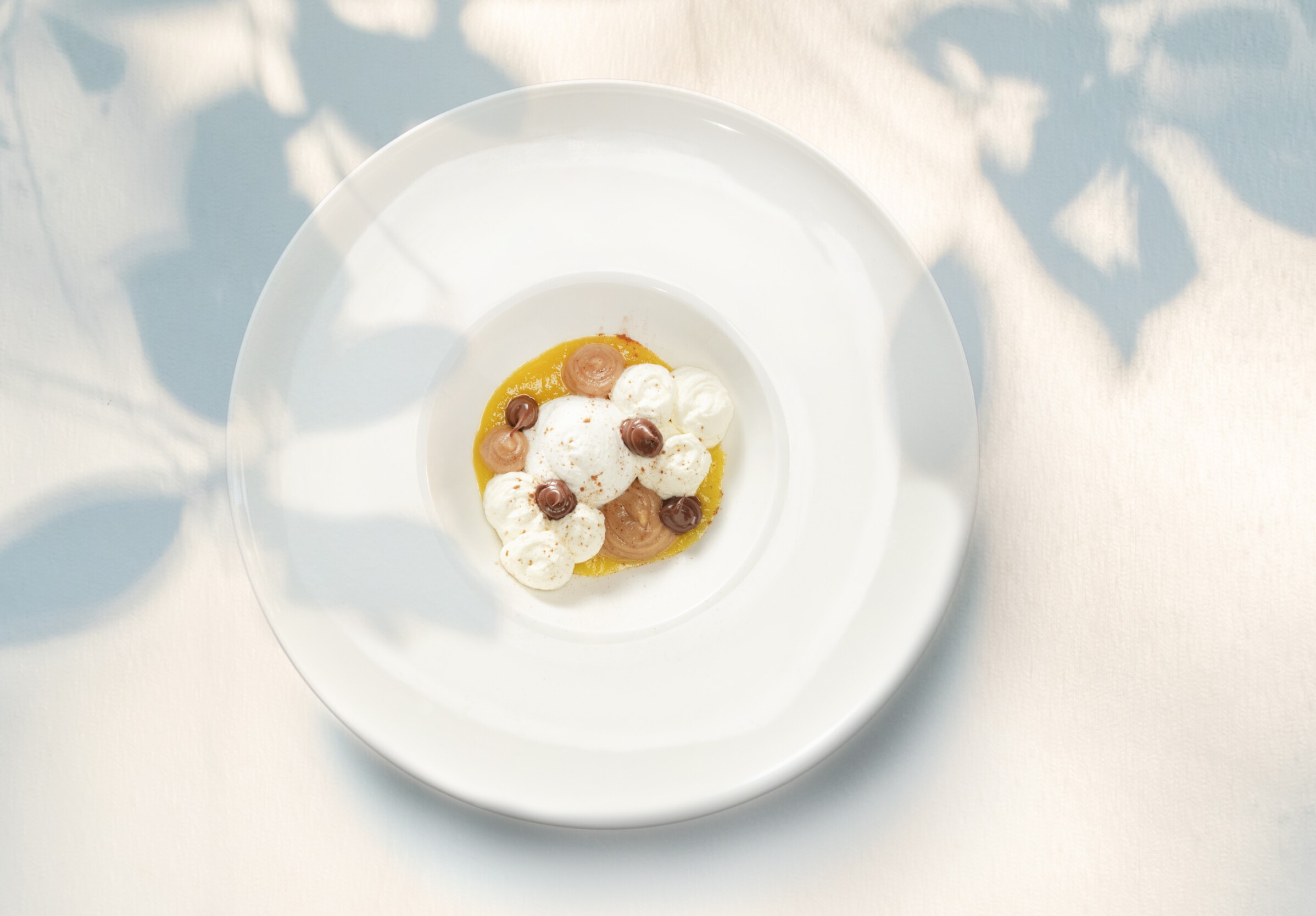 Tropisch mango toetje