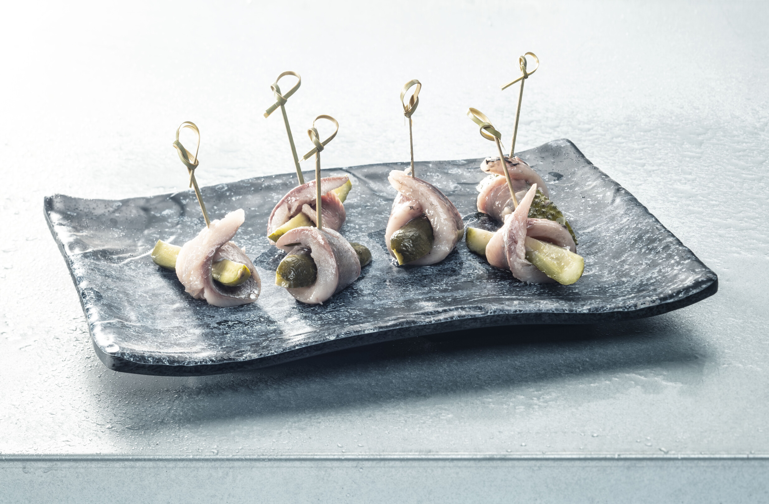 Ingemaakte haring hapjes