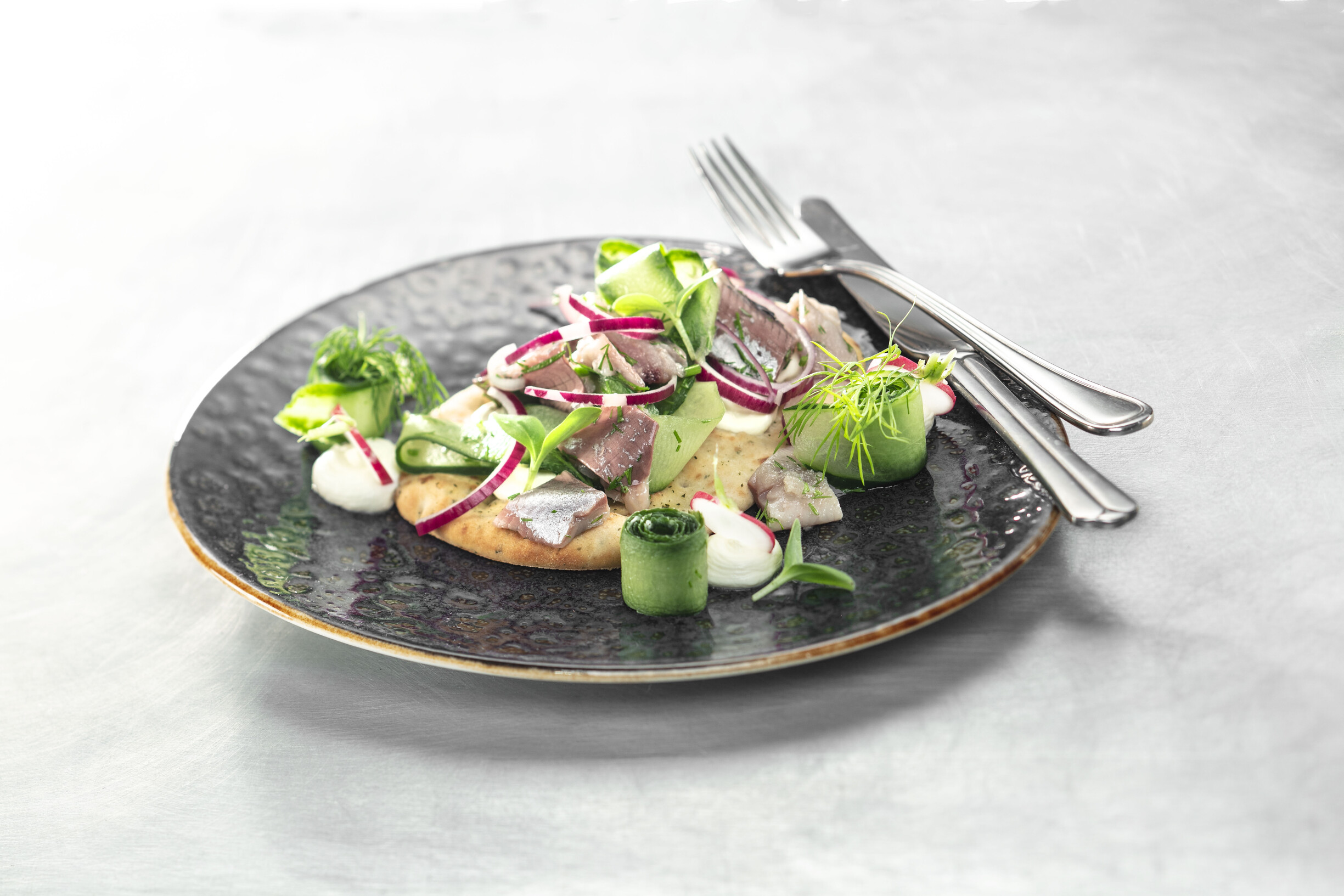 Haring met naanbrood