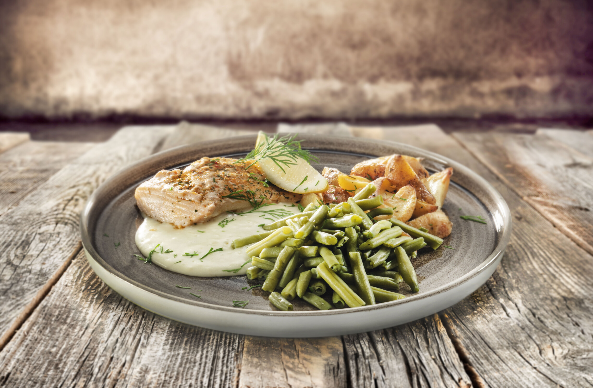 Zalmfilet met Provençaalse aardappels