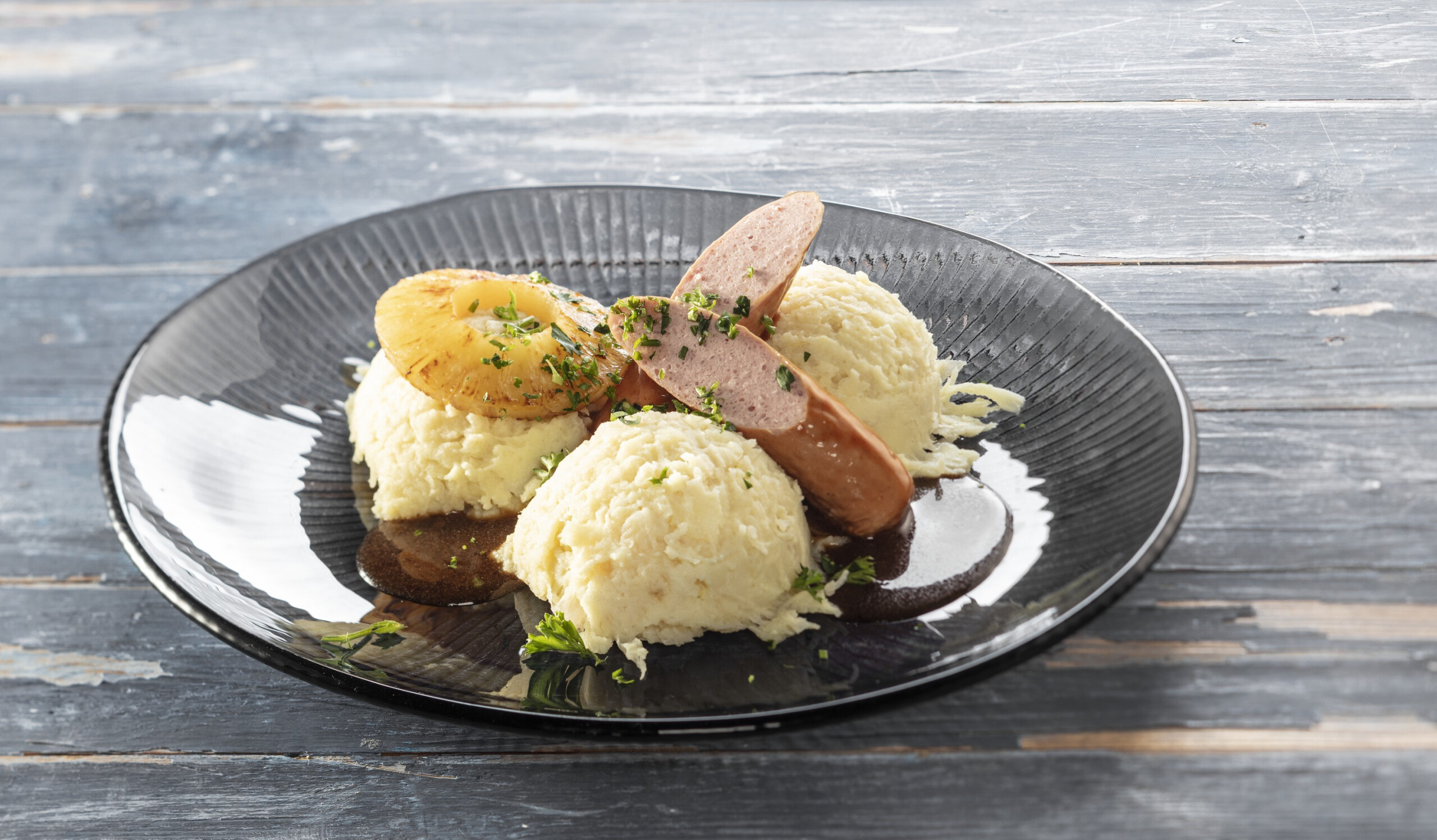 Stamppot zuurkool met ananas