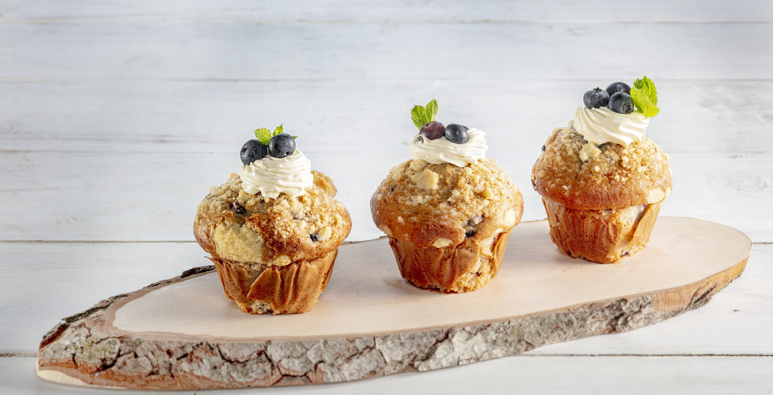 Feestelijke blueberry muffin