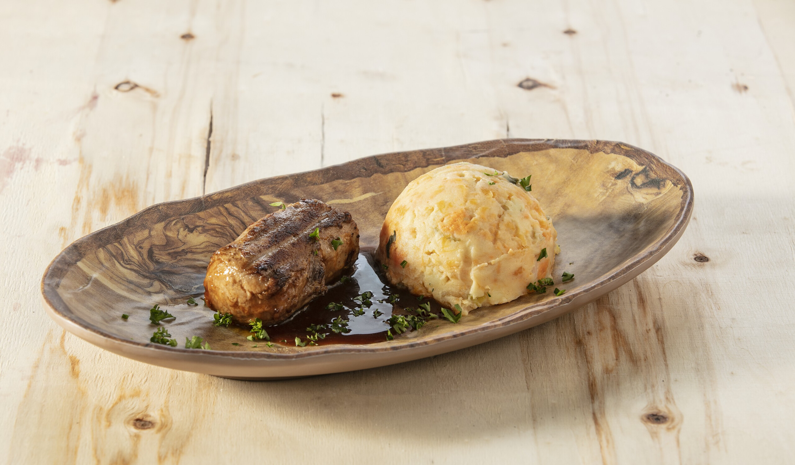 Pompoen-prei stamppot