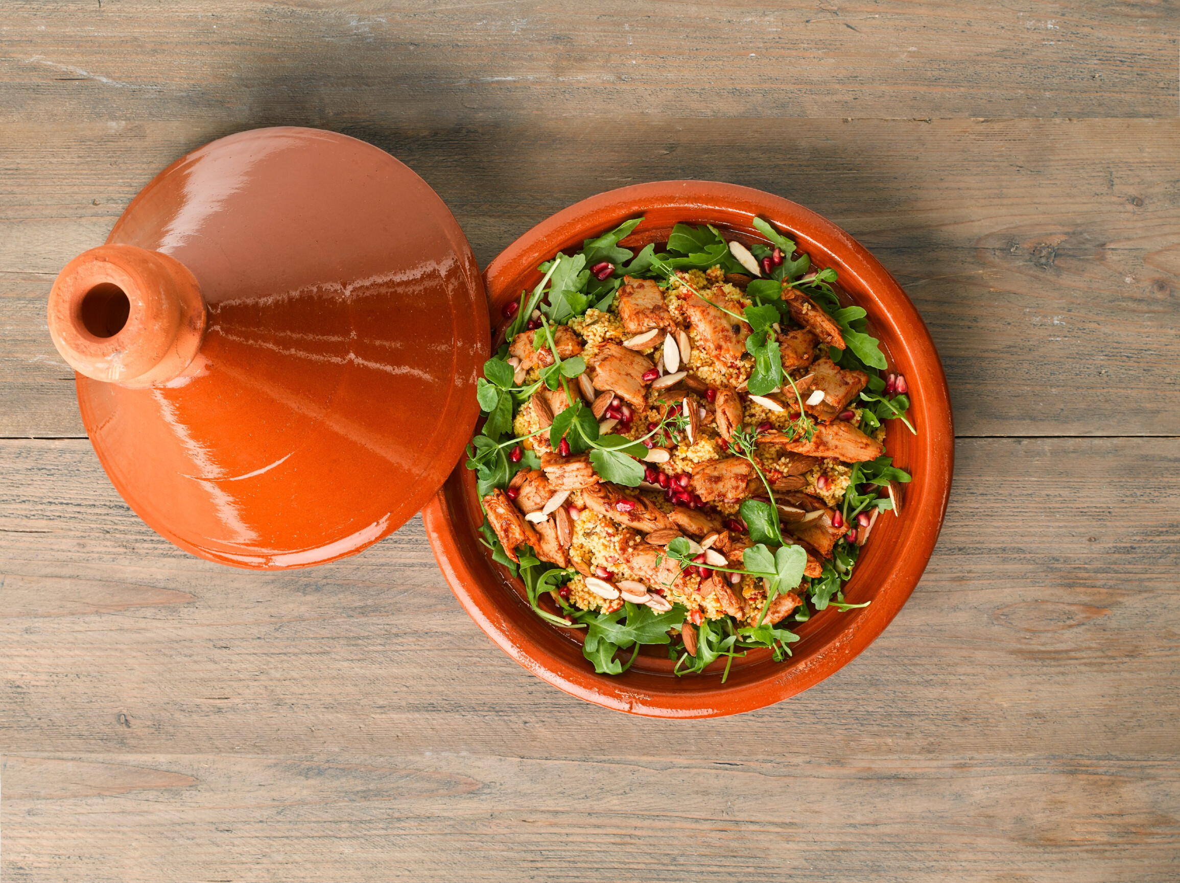 Couscous salade met vegan kip