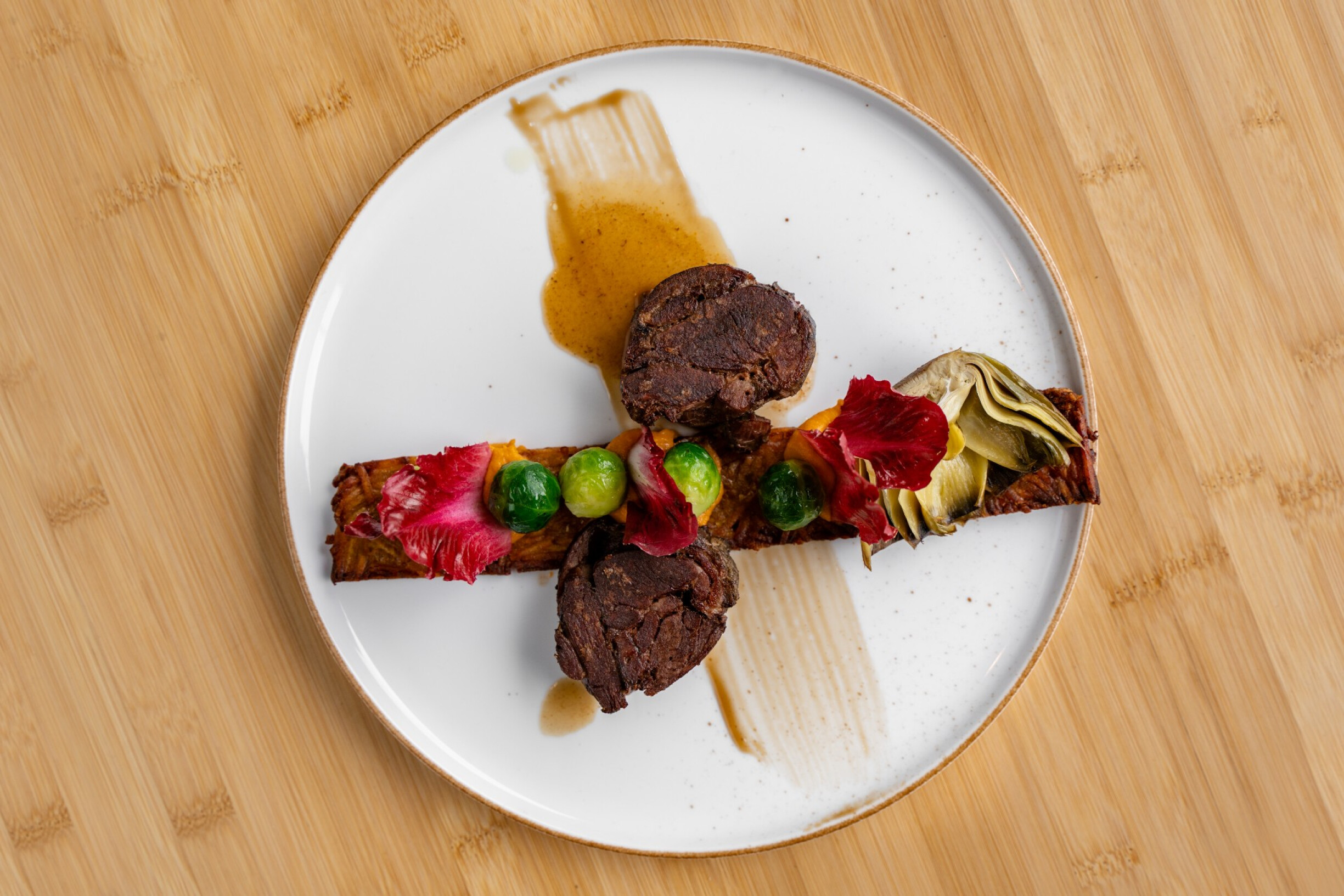 Hertenprocureur met winters garnituur