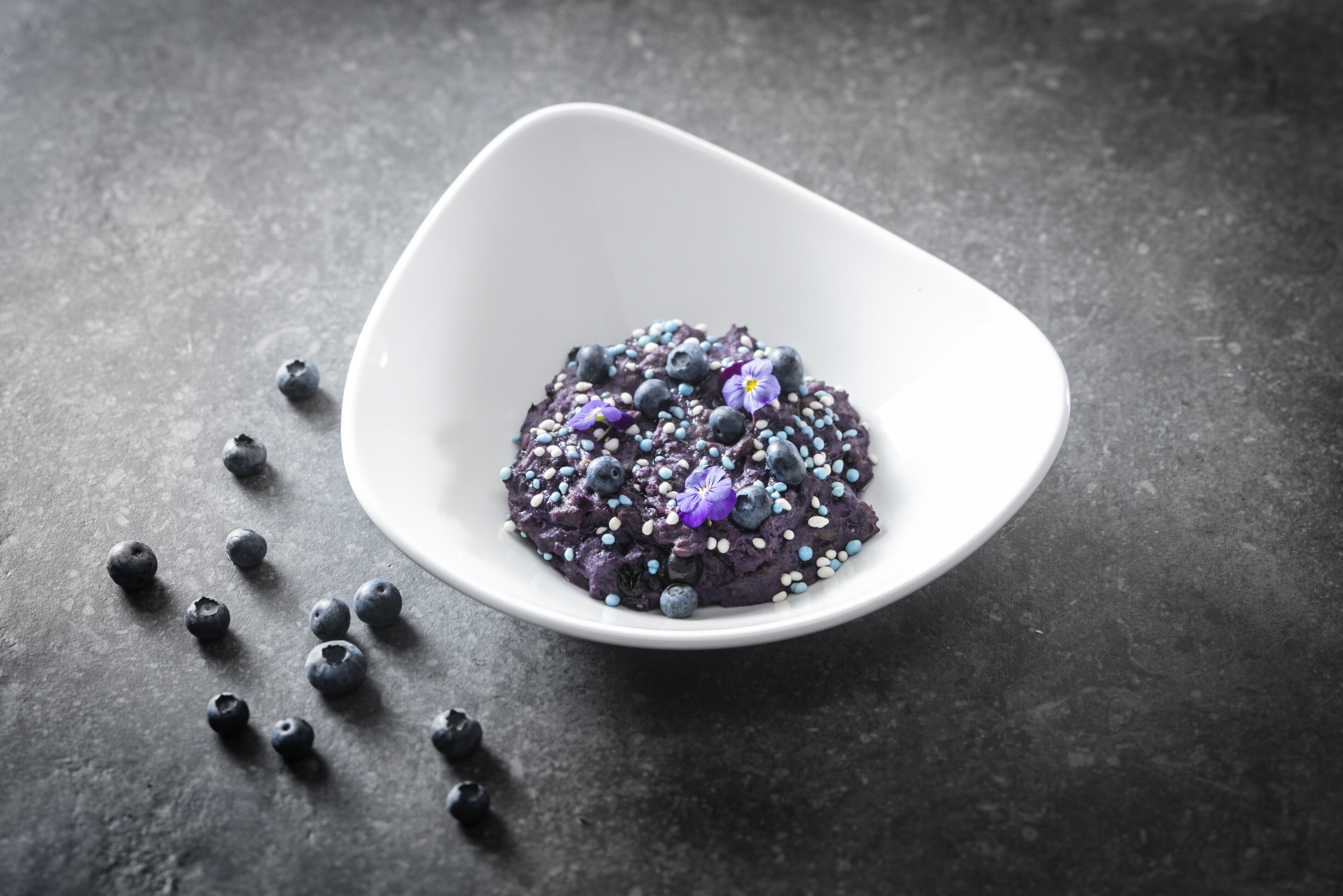 Blueberry oats met banaan