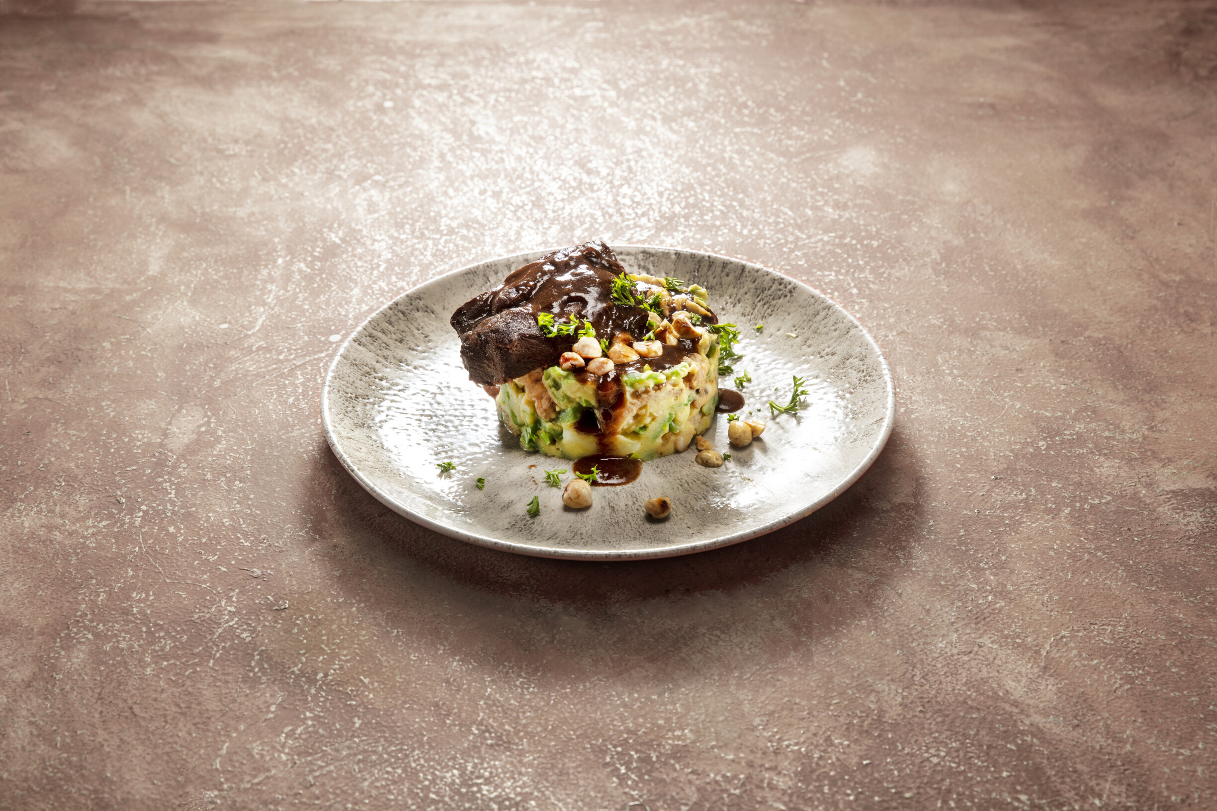 Herfststamp met zwijn procureur